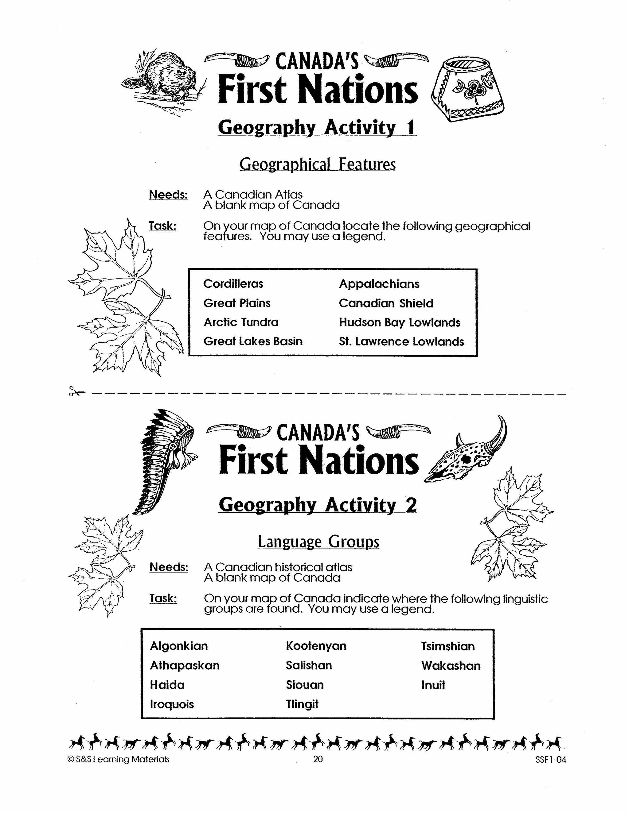 Canada's First Nations Grades 7-8