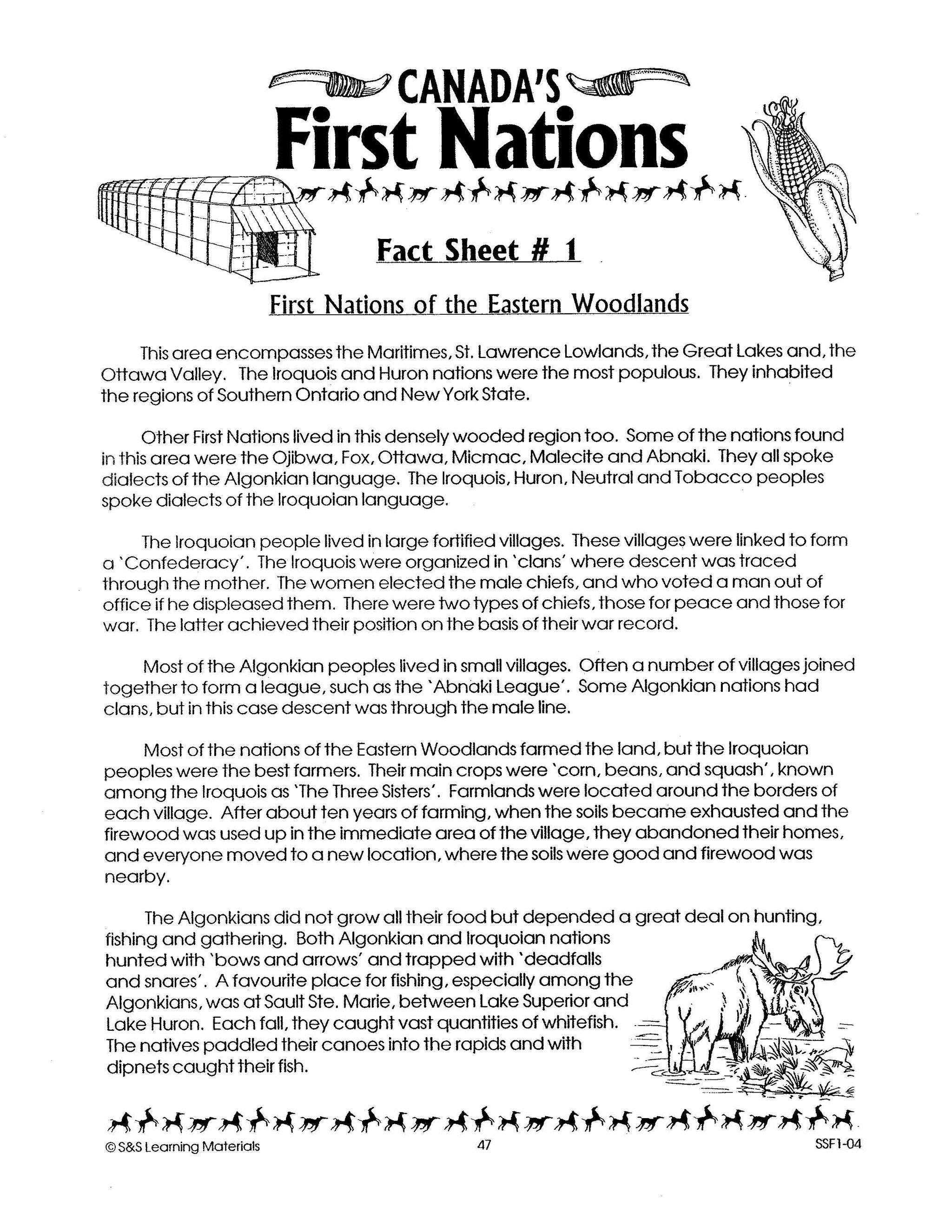 Canada's First Nations Grades 7-8