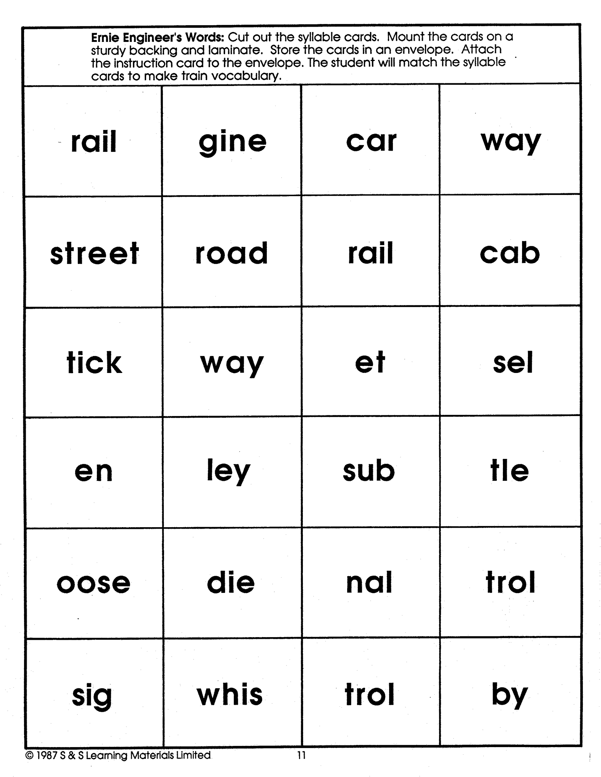 All About Trains Grades 2-4