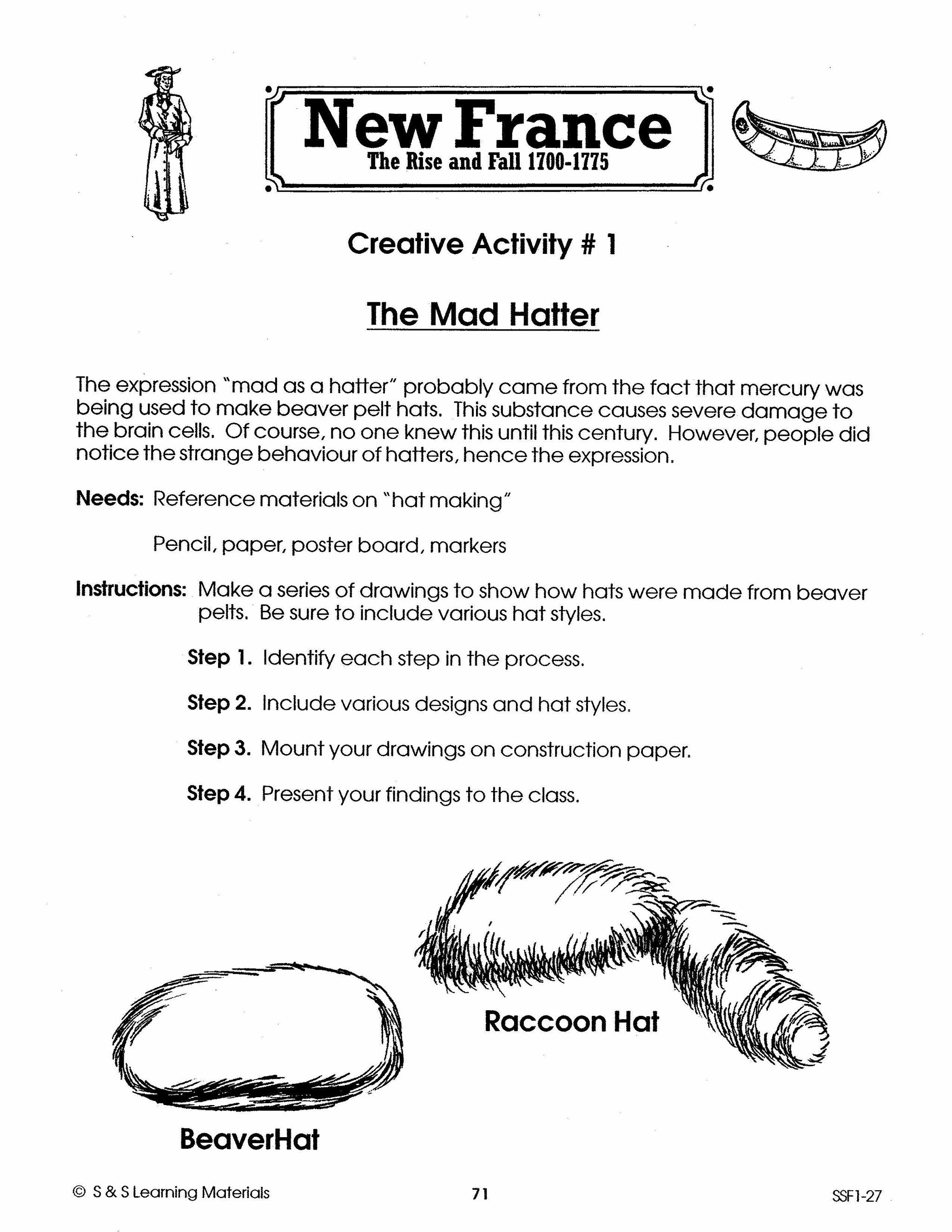 New France Part II: The Rise & Fall 1700-1775 Grades 7-8