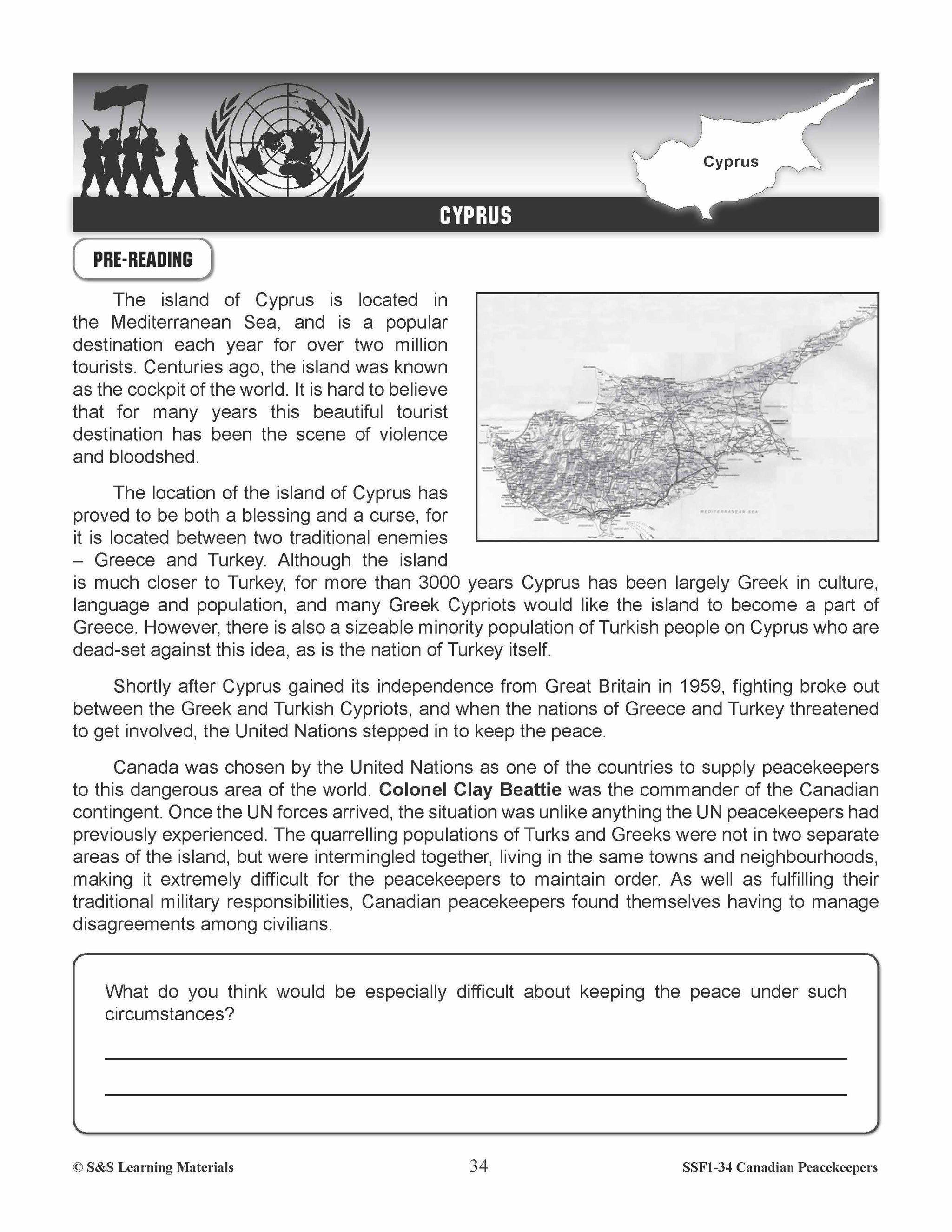 Canadian Peacekeepers Grades 5-8