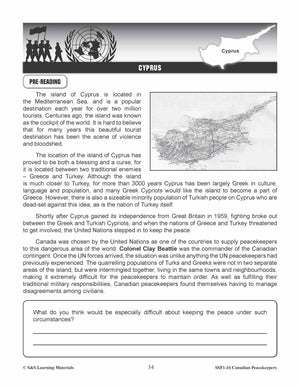 Canadian Peacekeepers Grades 5-8