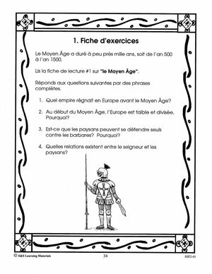 Le Moyen Age 4e à 6e année