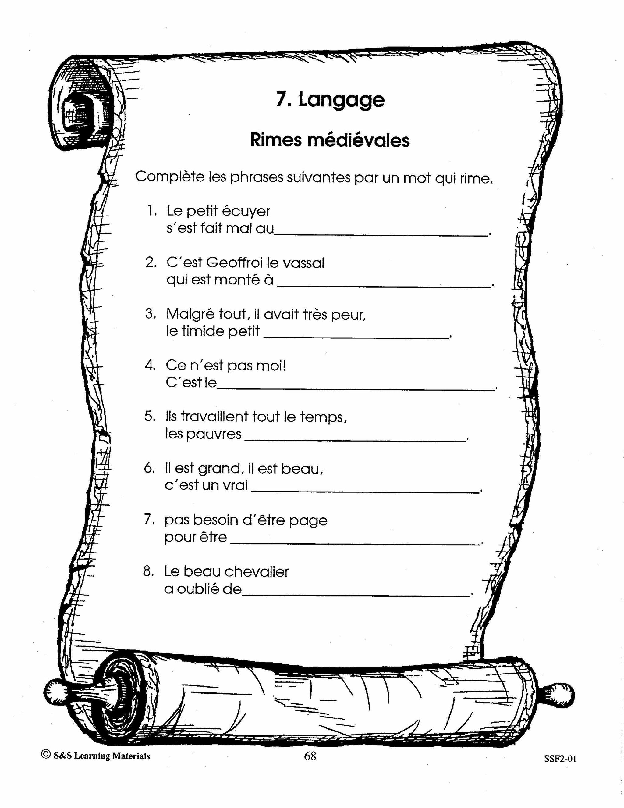 Le Moyen Age 4e à 6e année