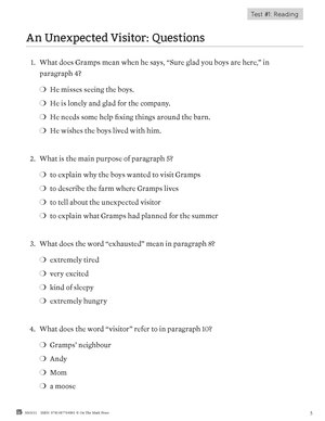 Ontario Grade 3 Language Test Prep Guide