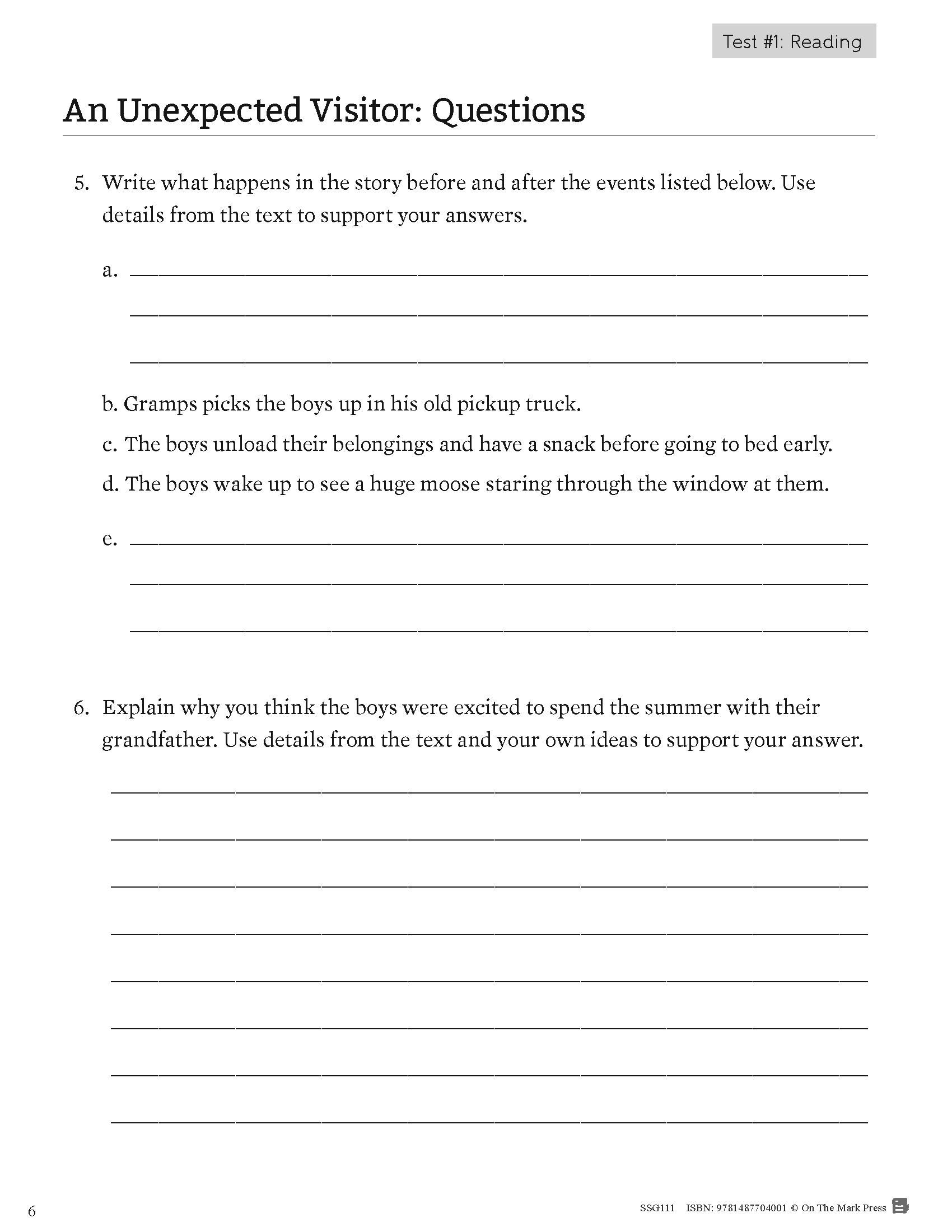 Ontario Grade 3 Language Test Prep Guide