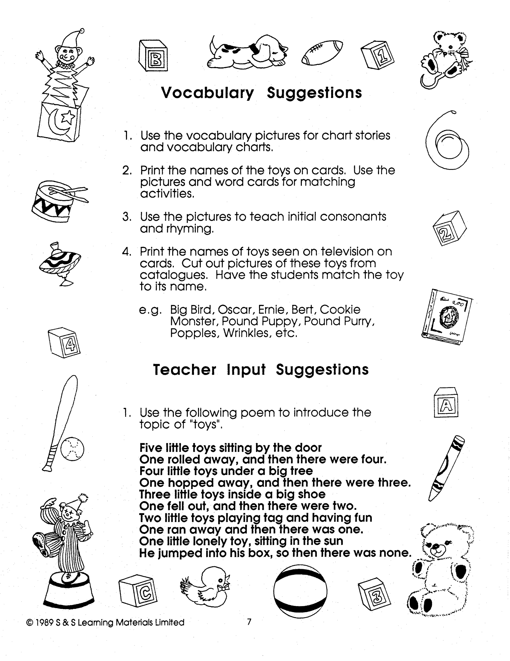 The Toy Shelf Grades Prek-K