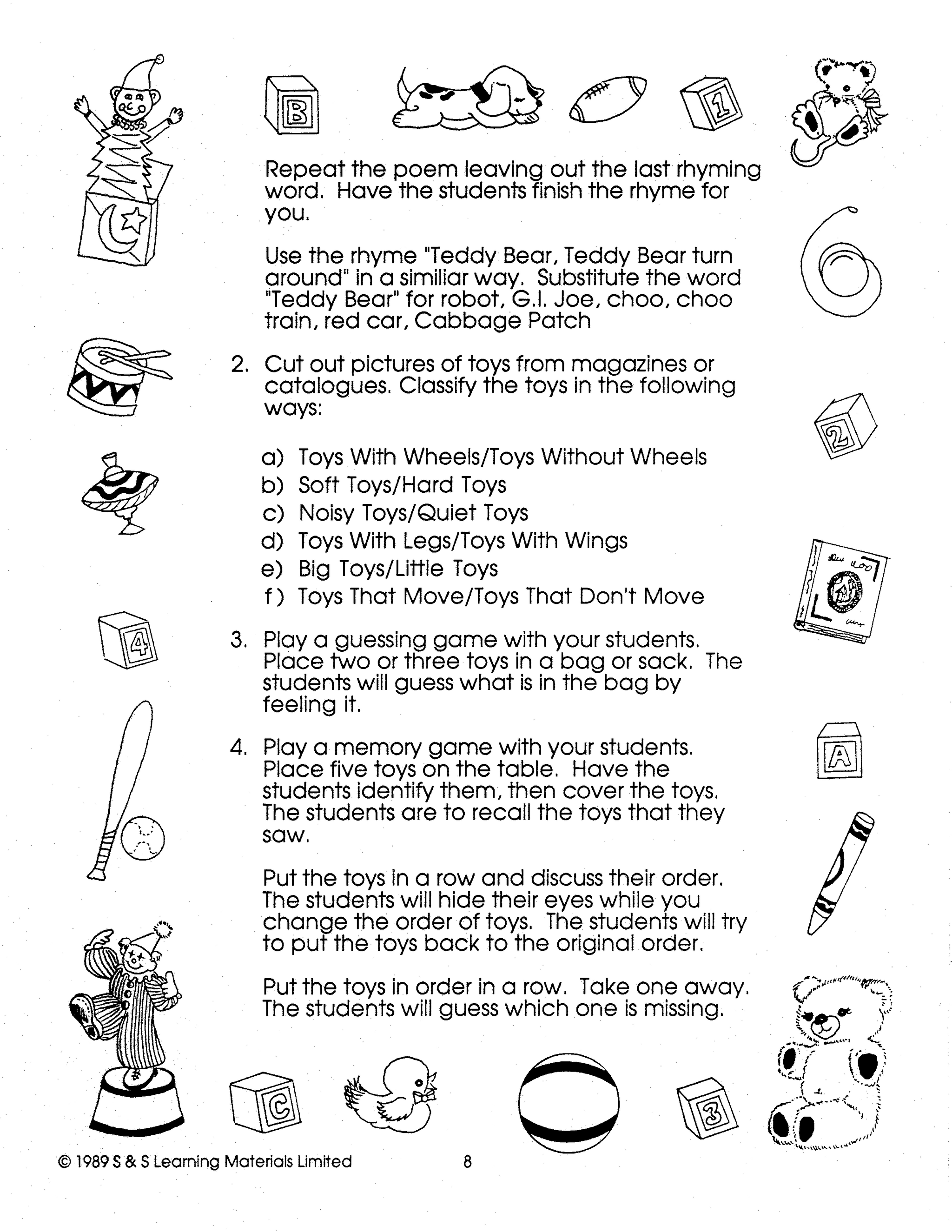 The Toy Shelf Grades Prek-K