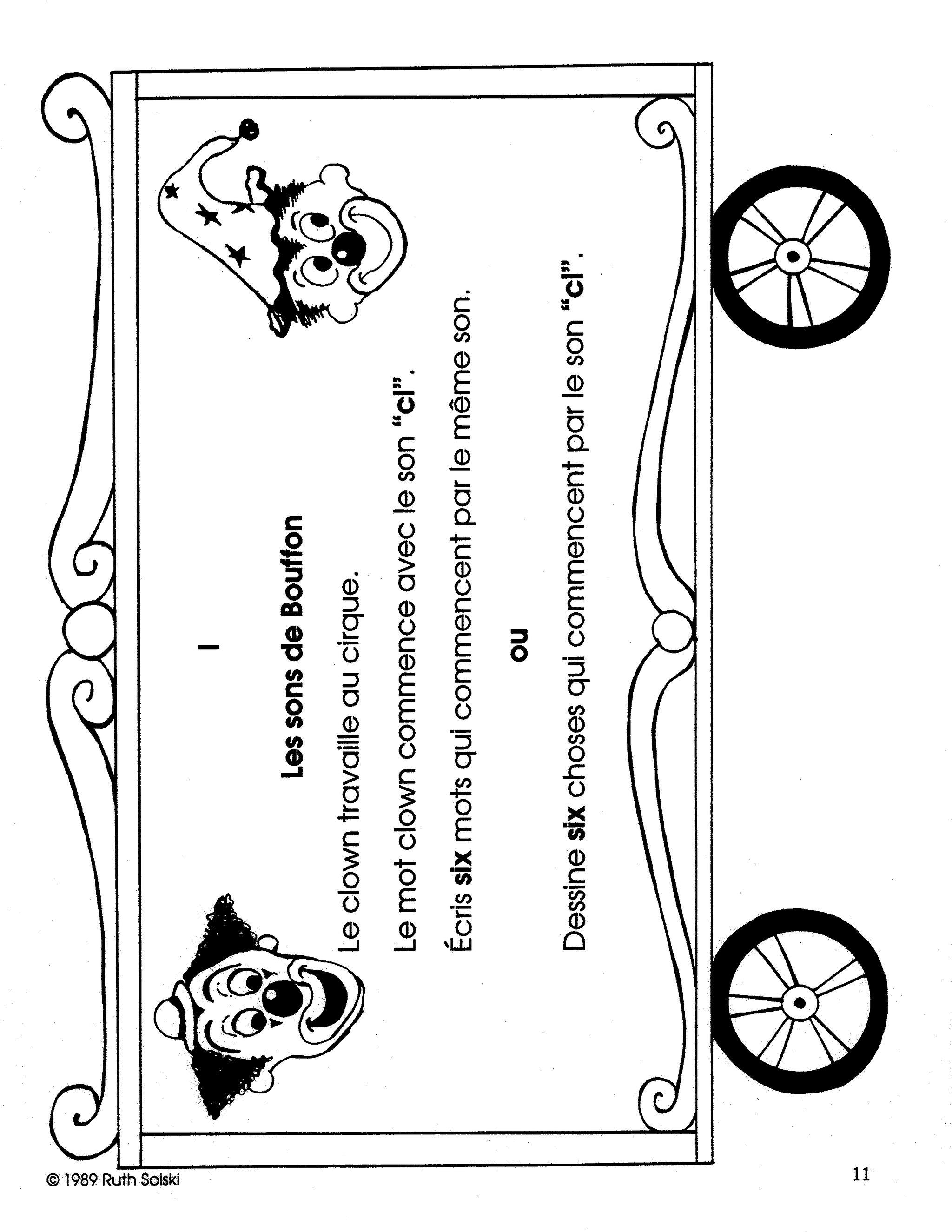 Allons au cirque! 1e à 3e année