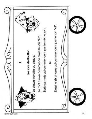 Allons au cirque! 1e à 3e année