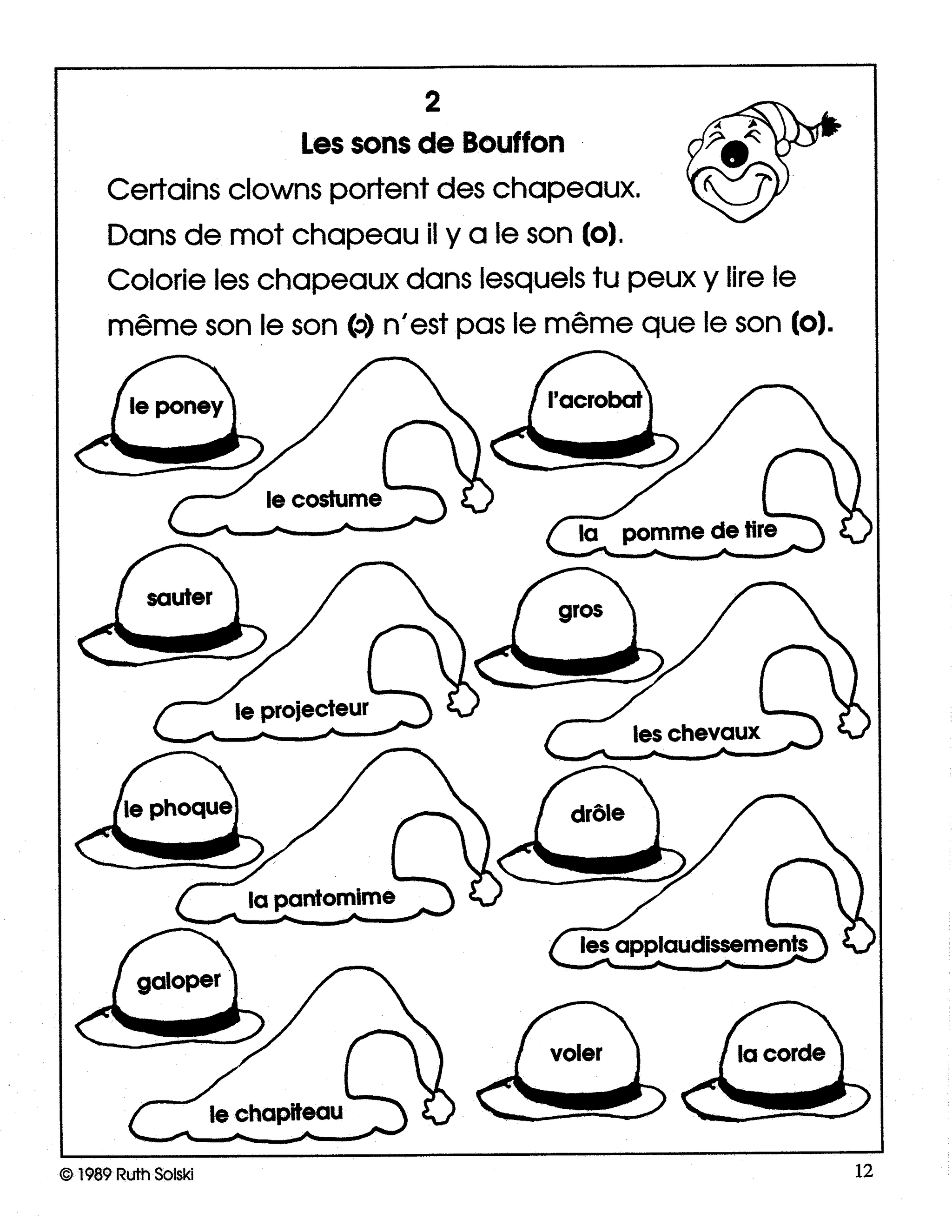 Allons au cirque! 1e à 3e année