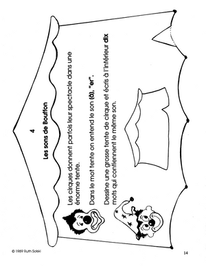 Allons au cirque! 1e à 3e année