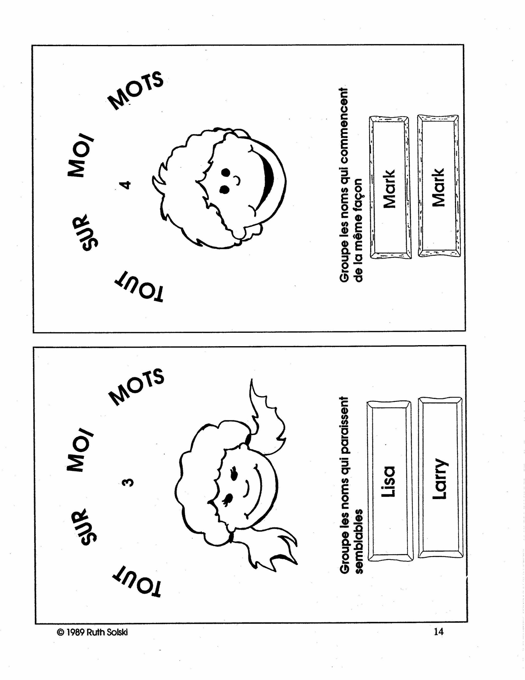 Tout sur moi! 1e année