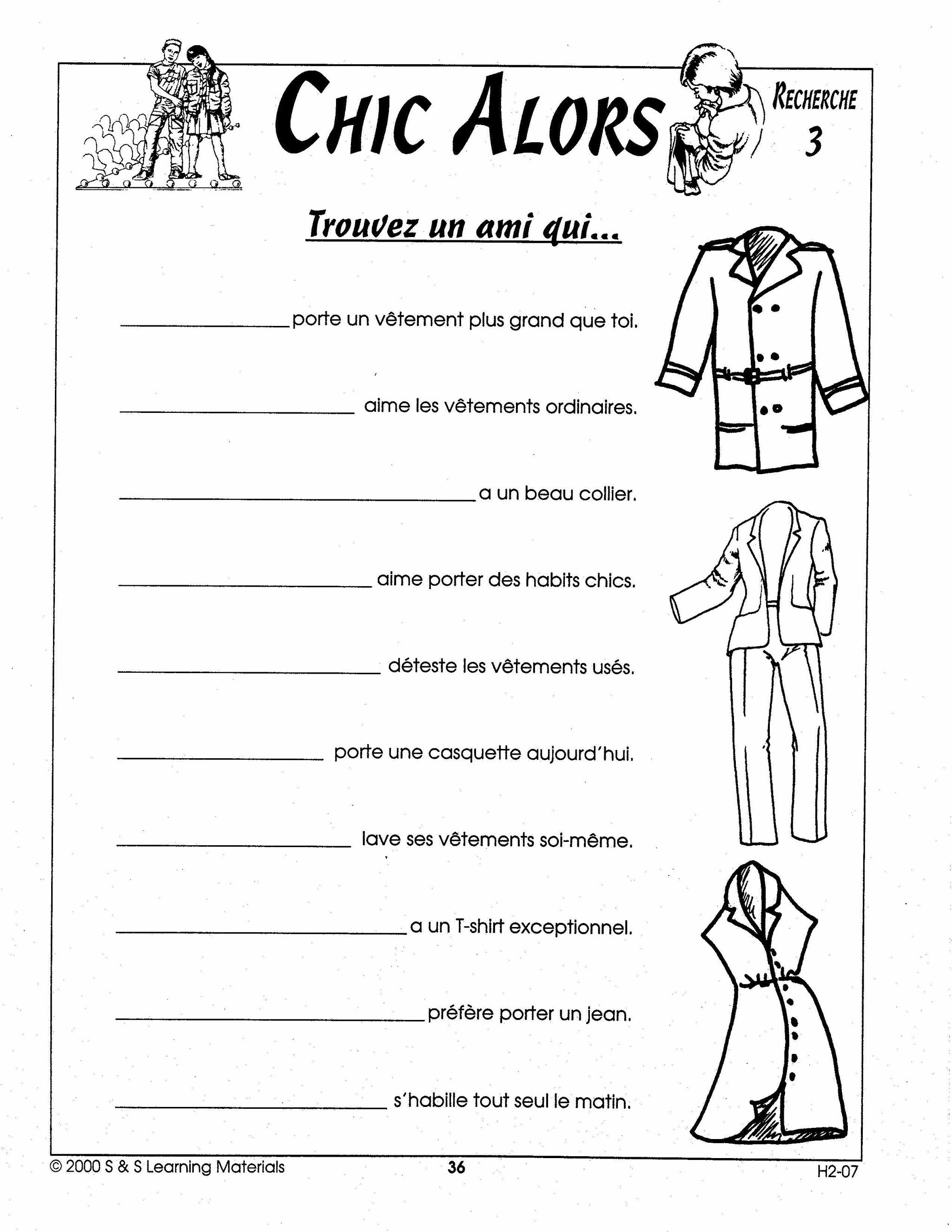 Chic alors! 7e à 8e année