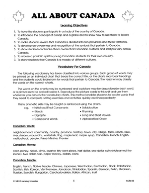 All About Canada Grade 2