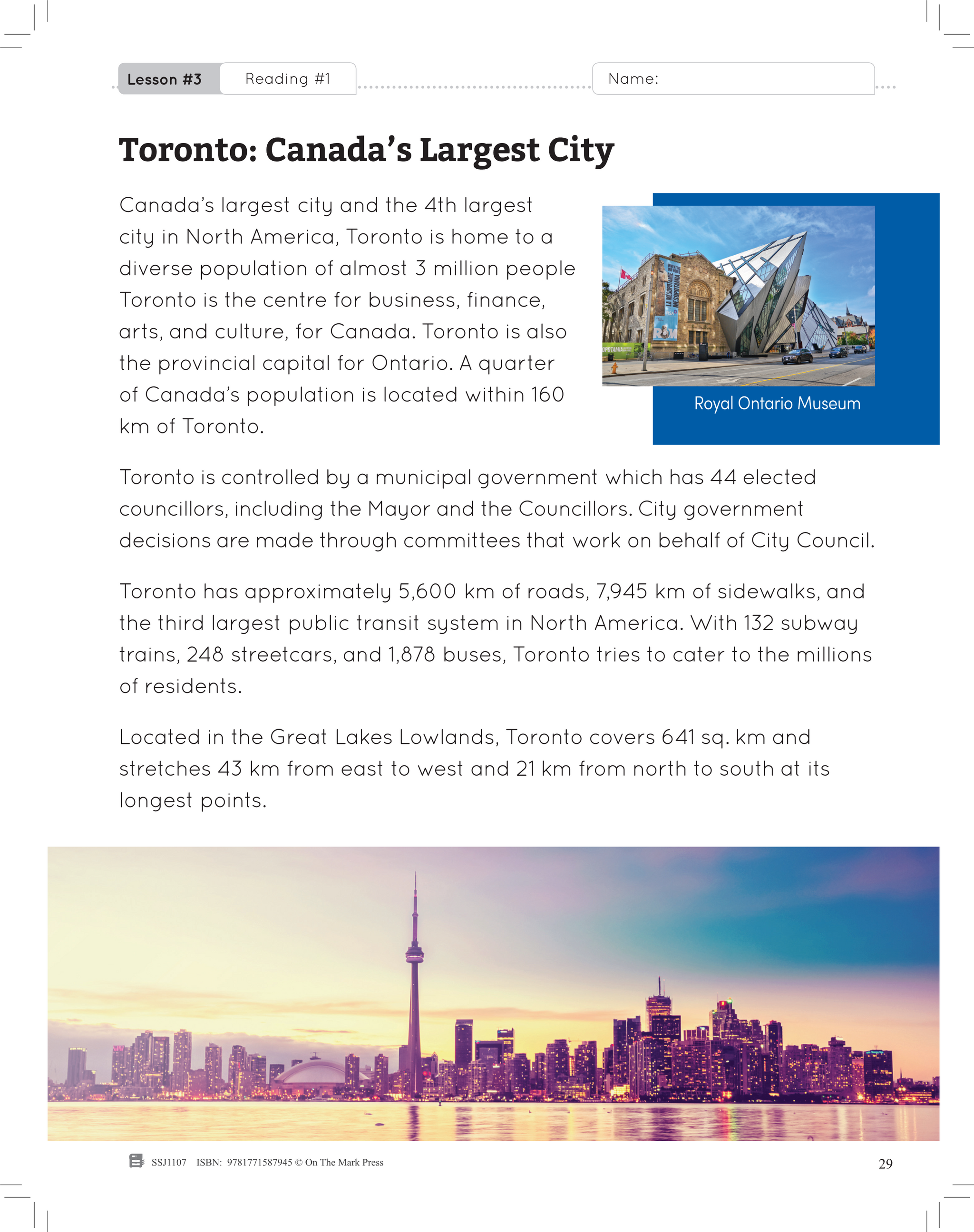 Living and Working In Ontario Grade 3 Ontario Social Studies Curriculum