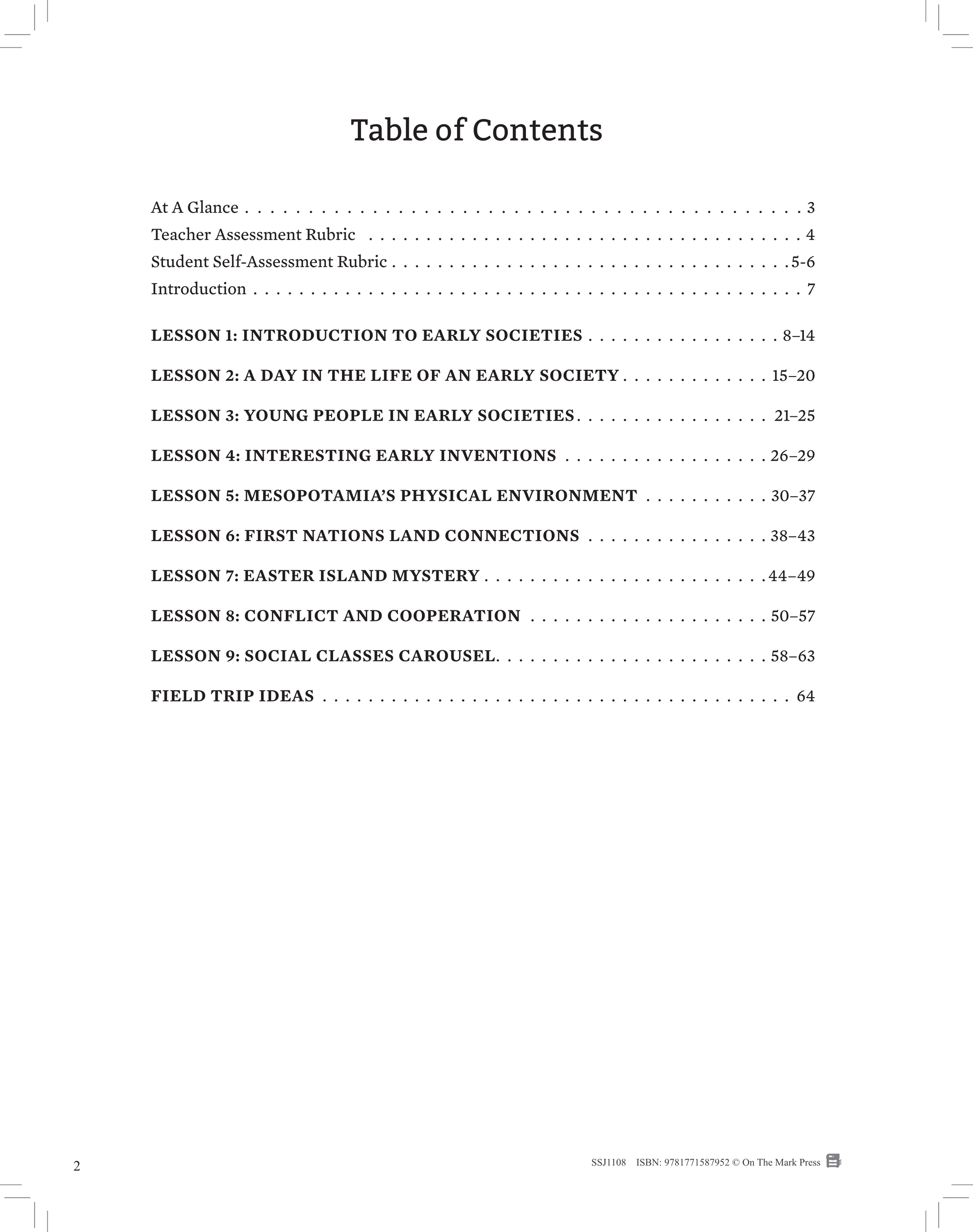 Early Societies 3000 BCE - 1500 CE Grade 4 Ontario Social Studies