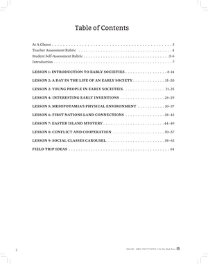 Early Societies 3000 BCE - 1500 CE Grade 4 Ontario Social Studies