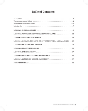Political & Physical Regions of Canada Grade 4 Ontario Social Studies