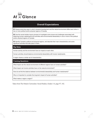 Political & Physical Regions of Canada Grade 4 Ontario Social Studies