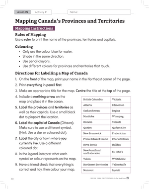Political & Physical Regions of Canada Grade 4 Ontario Social Studies