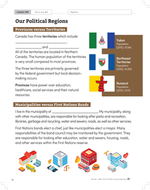Political & Physical Regions of Canada Grade 4 Ontario Social Studies