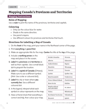 Political & Physical Regions of Canada Grade 4 Ontario Social Studies