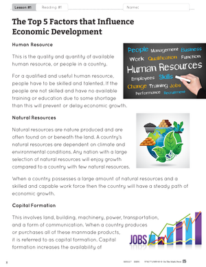 Global Inequalities: Economic Development & Quality of Life Grade 8 Ontario Curriculum
