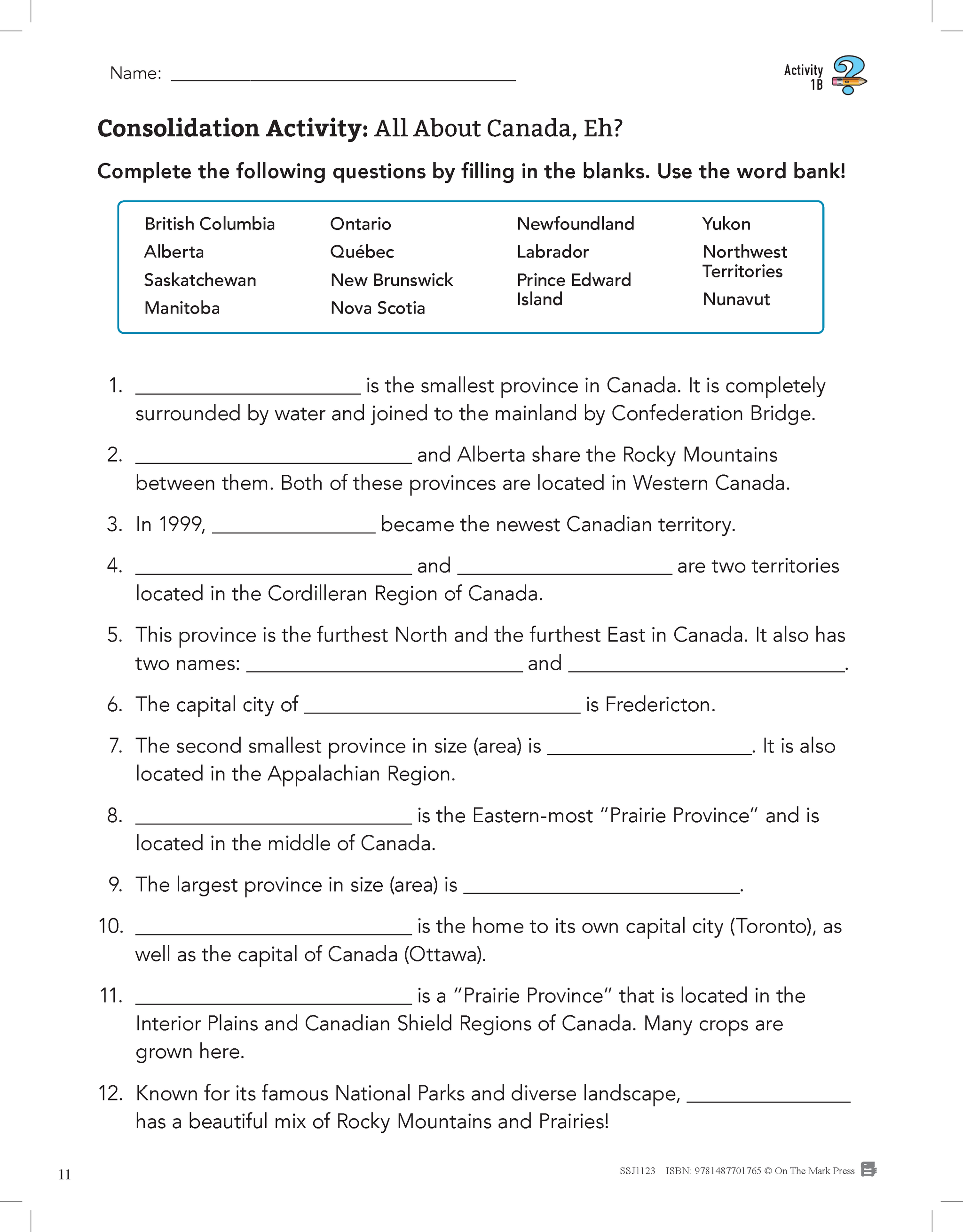 Alberta Grade 5 Social Studies: Canada: The Land, History & Stories