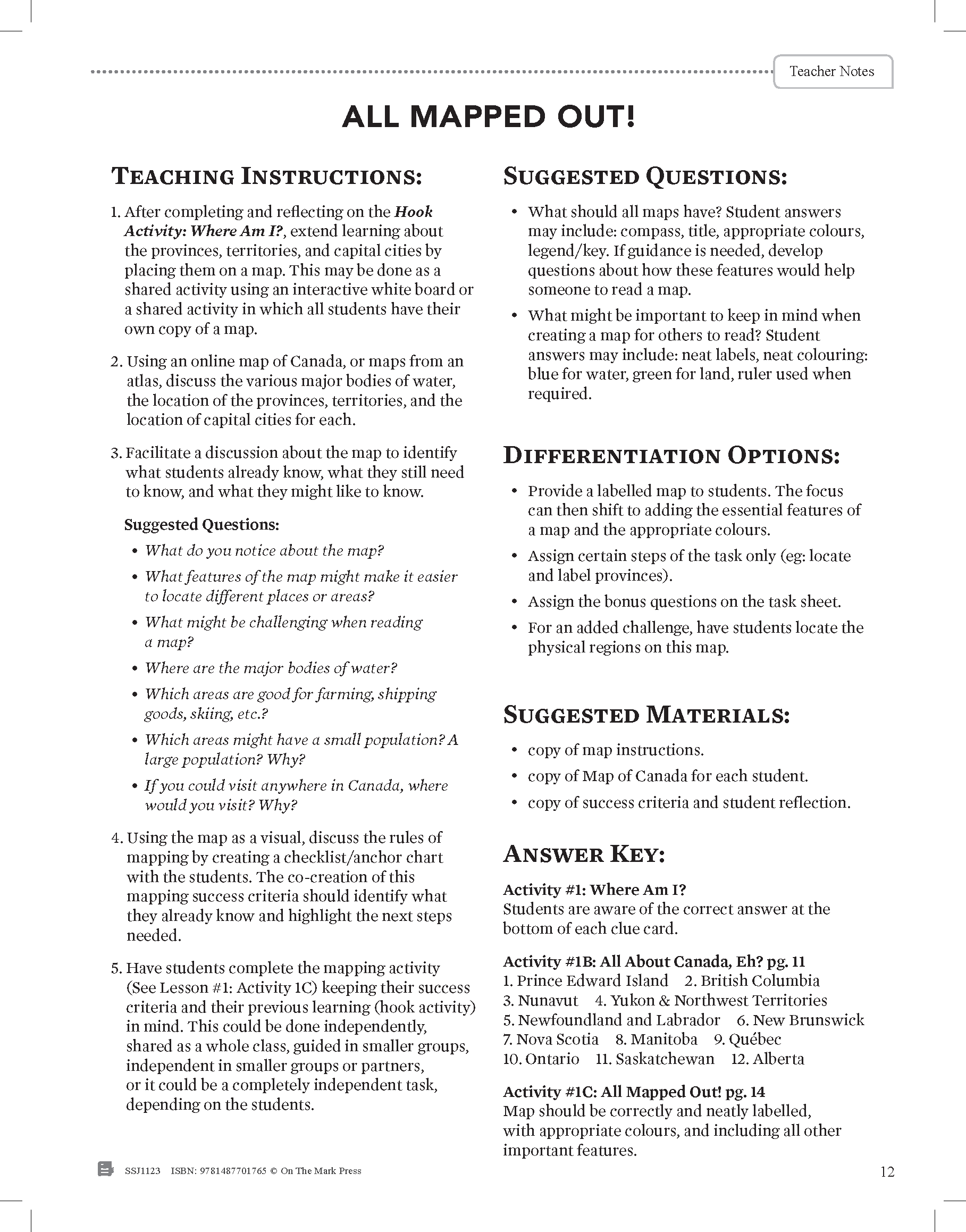 Alberta Grade 5 Social Studies: Canada: The Land, History & Stories