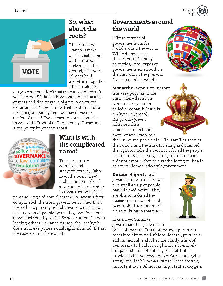 Alberta Grade 6 Social Studies: Government: Rights, Responsibilities & History