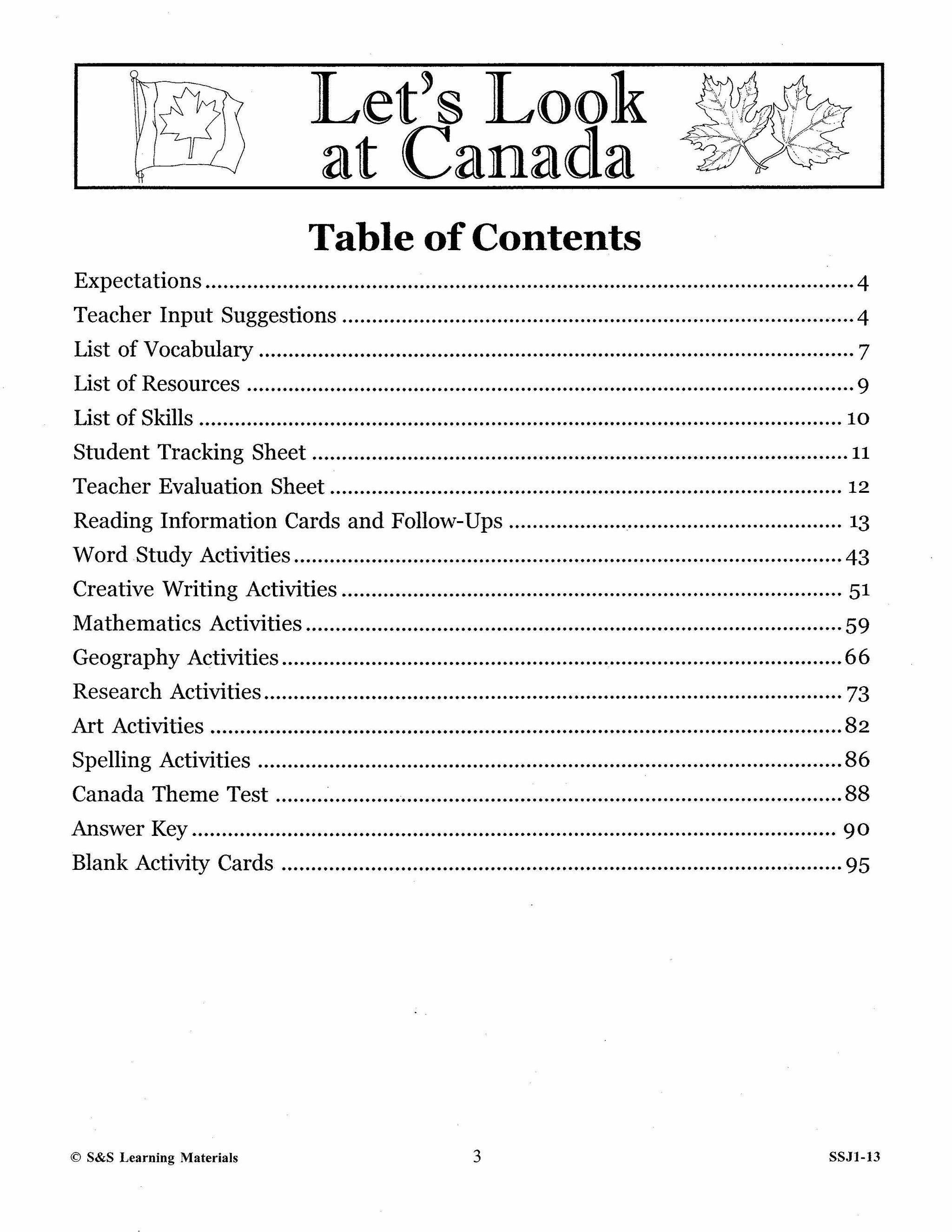 Let's Look at Canada Grades 4-6 (Canadian History)