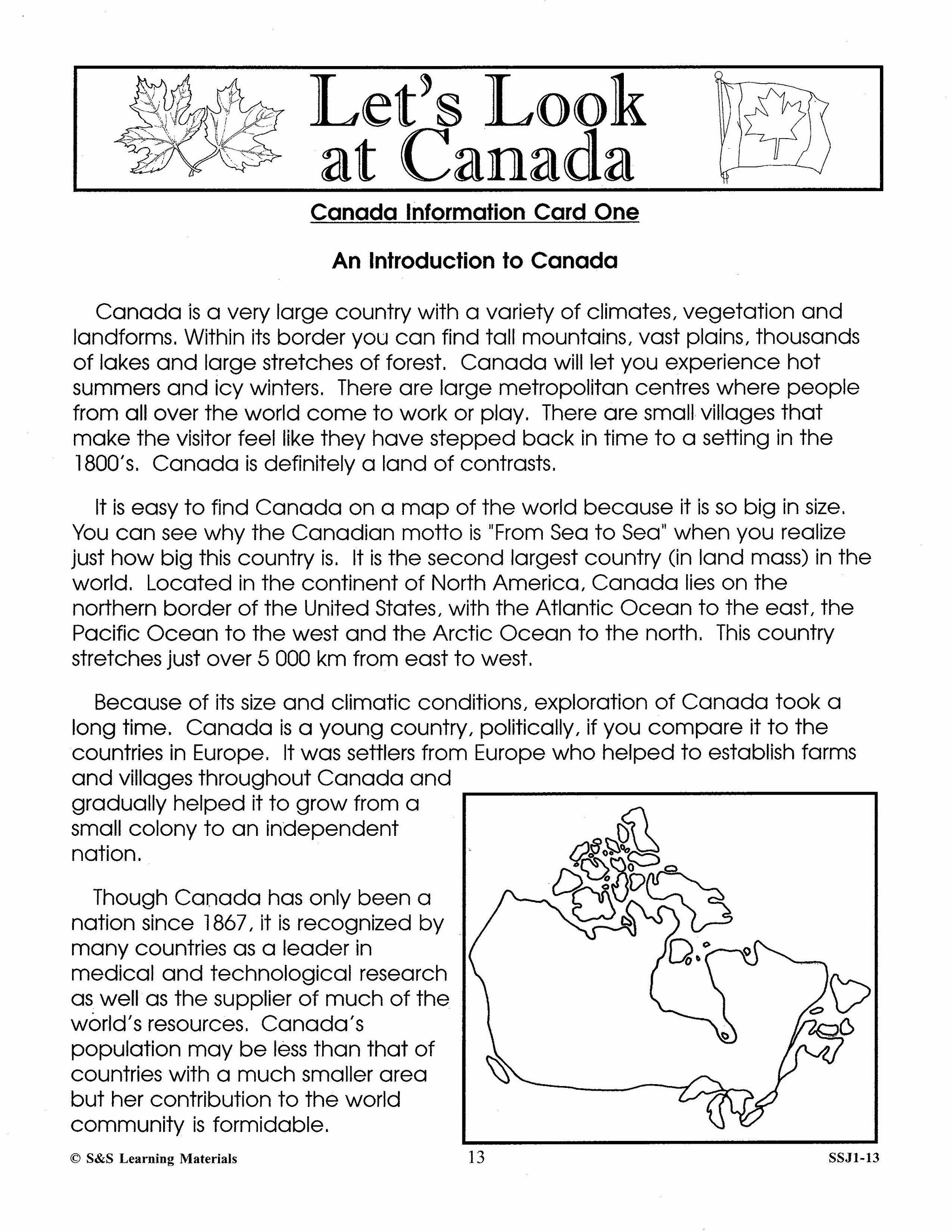 Let's Look at Canada Grades 4-6 (Canadian History)