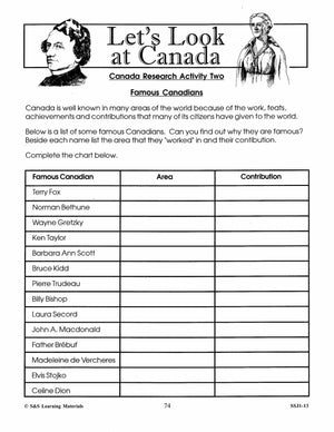 Let's Look at Canada Grades 4-6 (Canadian History)
