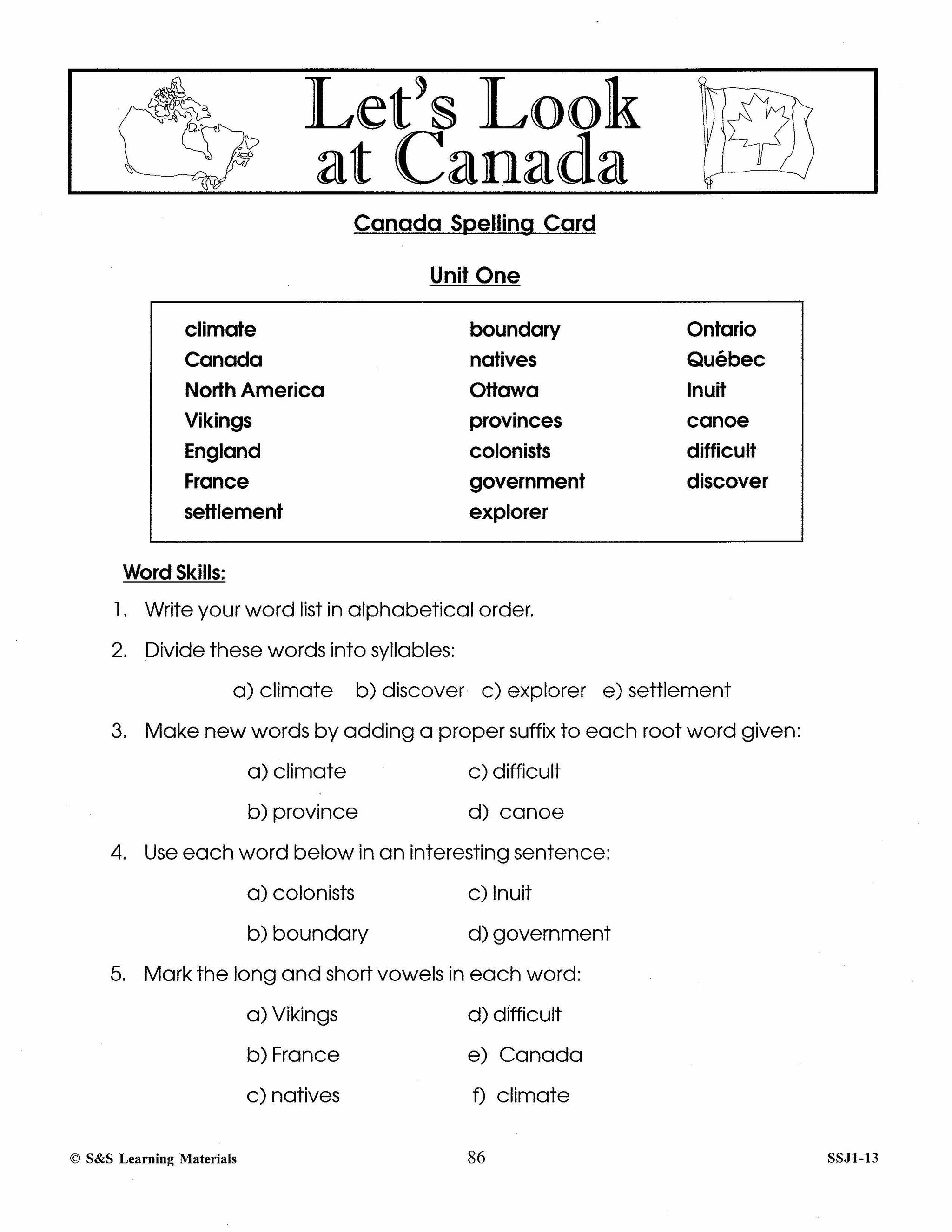 Let's Look at Canada Grades 4-6 (Canadian History)