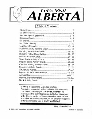 Let's Visit Alberta Grades 2-4