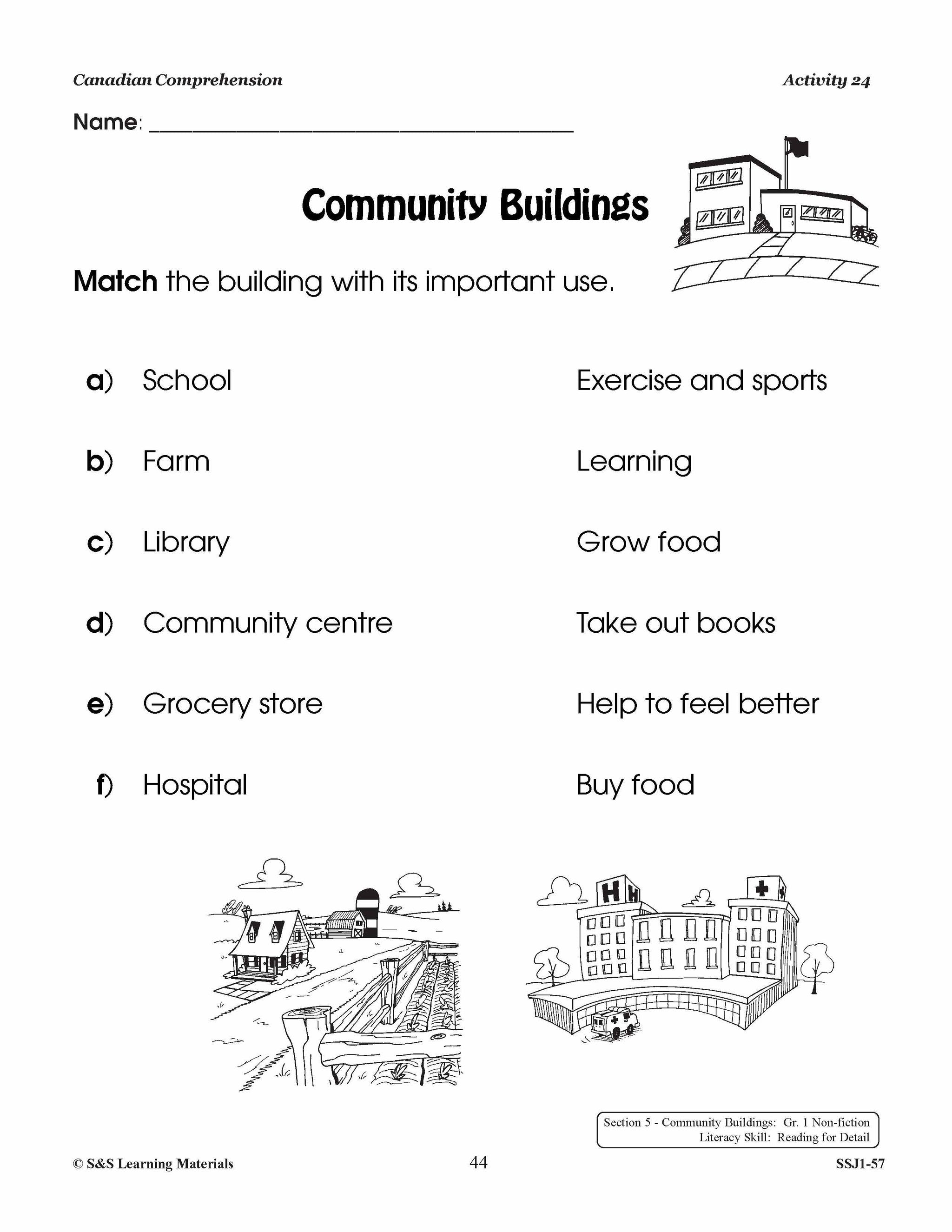 Canadian Comprehension Grades 1-2 (Fiction and NonFiction)