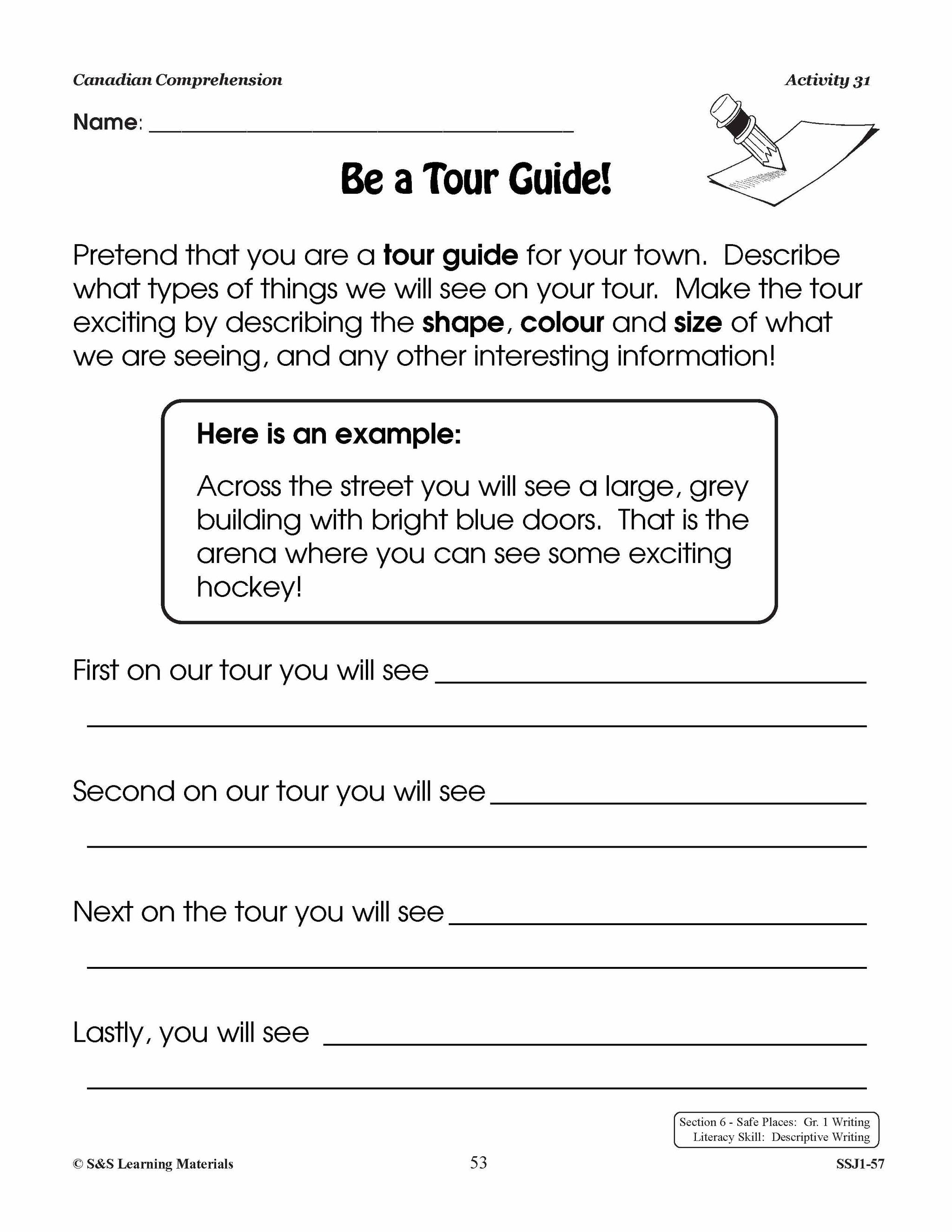 Canadian Comprehension Grades 1-2 (Fiction and NonFiction)