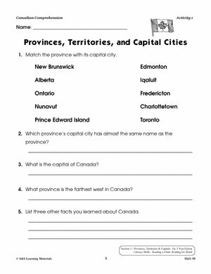 Canadian Comprehension Grades 3-4 (Fiction and Nonfiction)