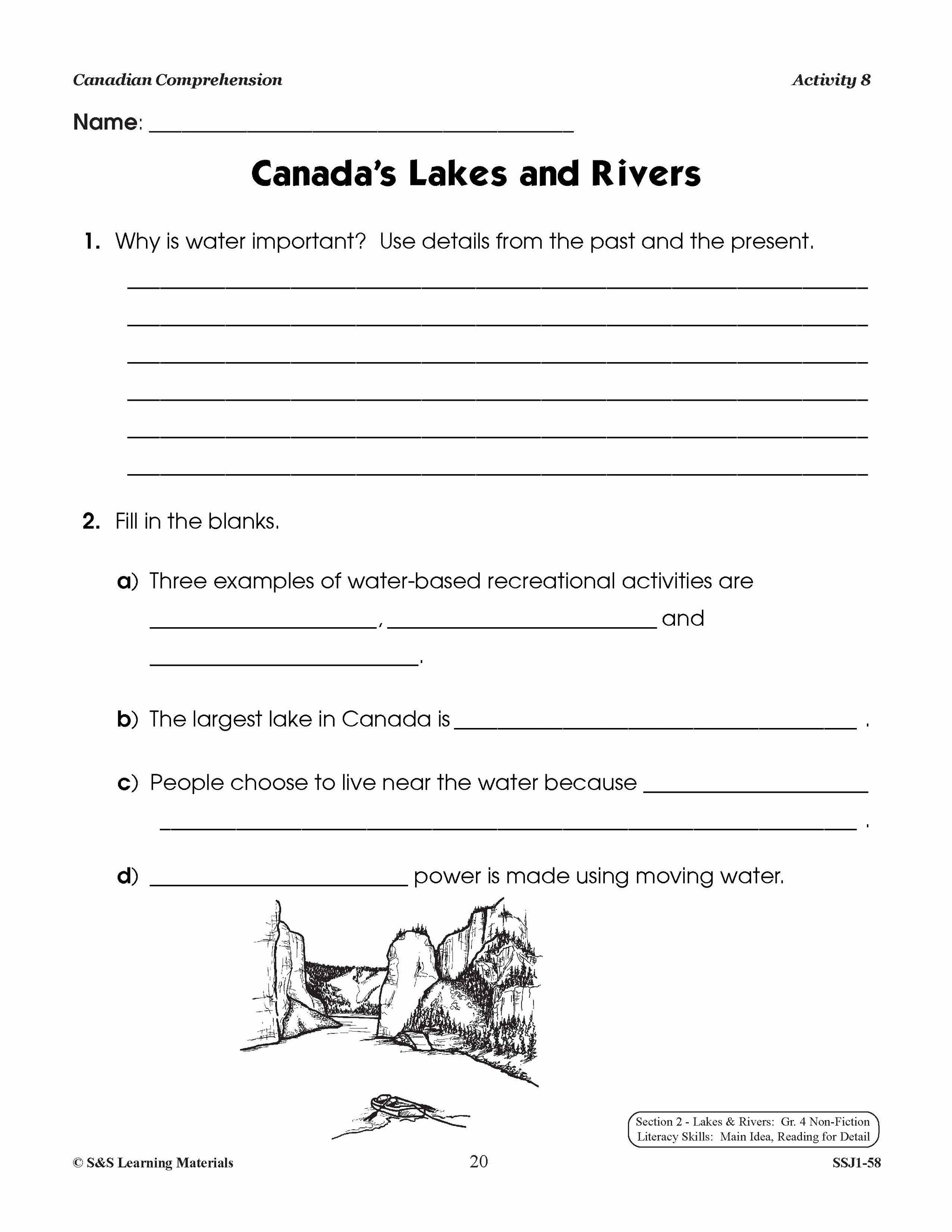 Canadian Comprehension Grades 3-4 (Fiction and Nonfiction)