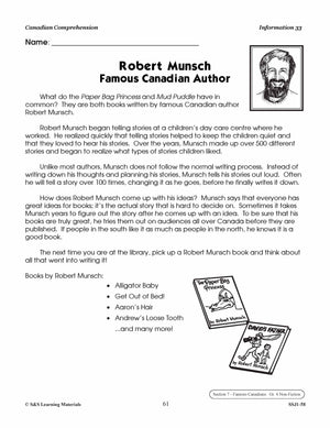 Canadian Comprehension Grades 3-4 (Fiction and Nonfiction)