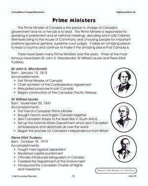 Canadian Comprehension Grades 5-6 (Fiction and NonFiction)