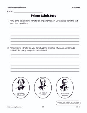 Canadian Comprehension Grades 5-6 (Fiction and NonFiction)