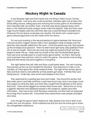 Canadian Comprehension Grades 5-6 (Fiction and NonFiction)