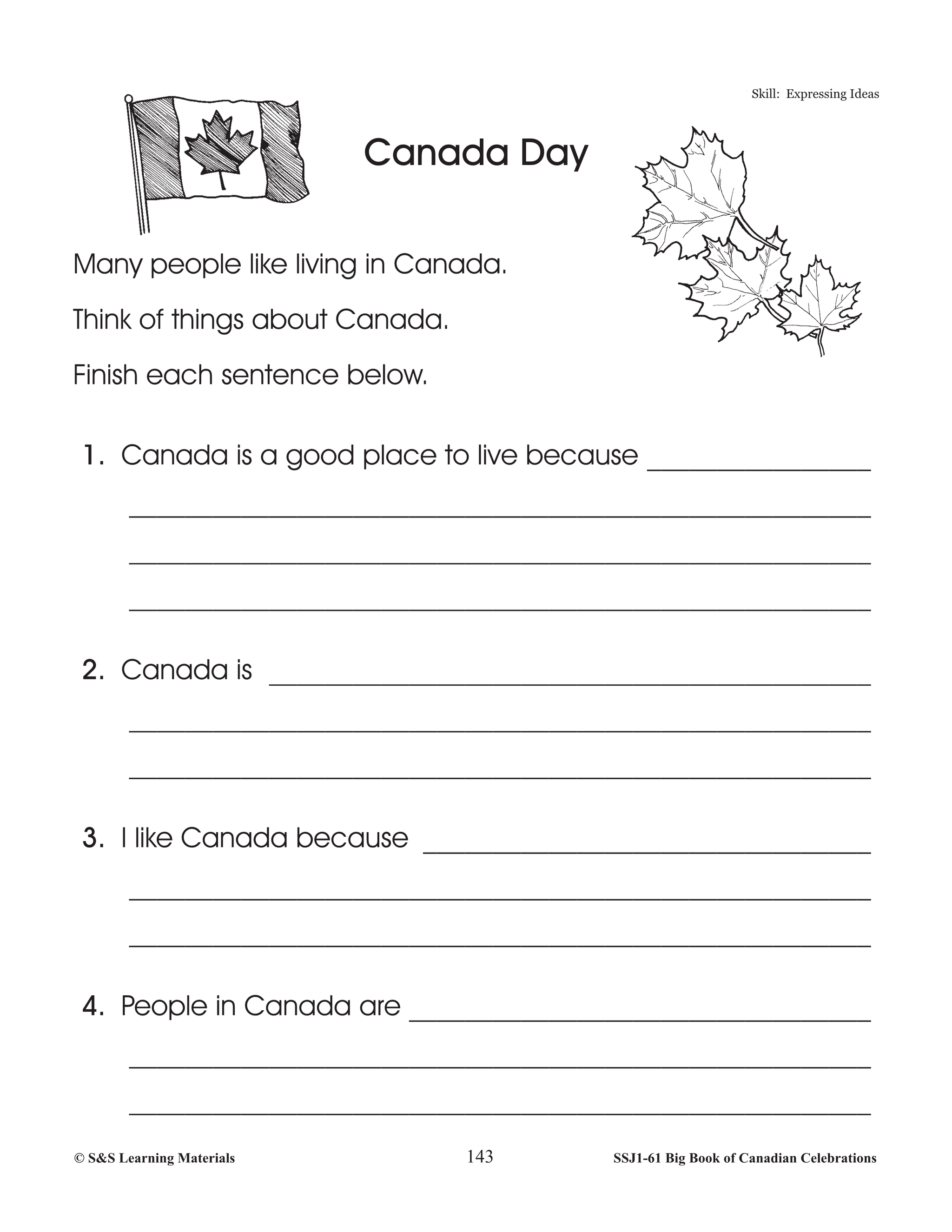 Canada Day Activity Gr. 1-3
