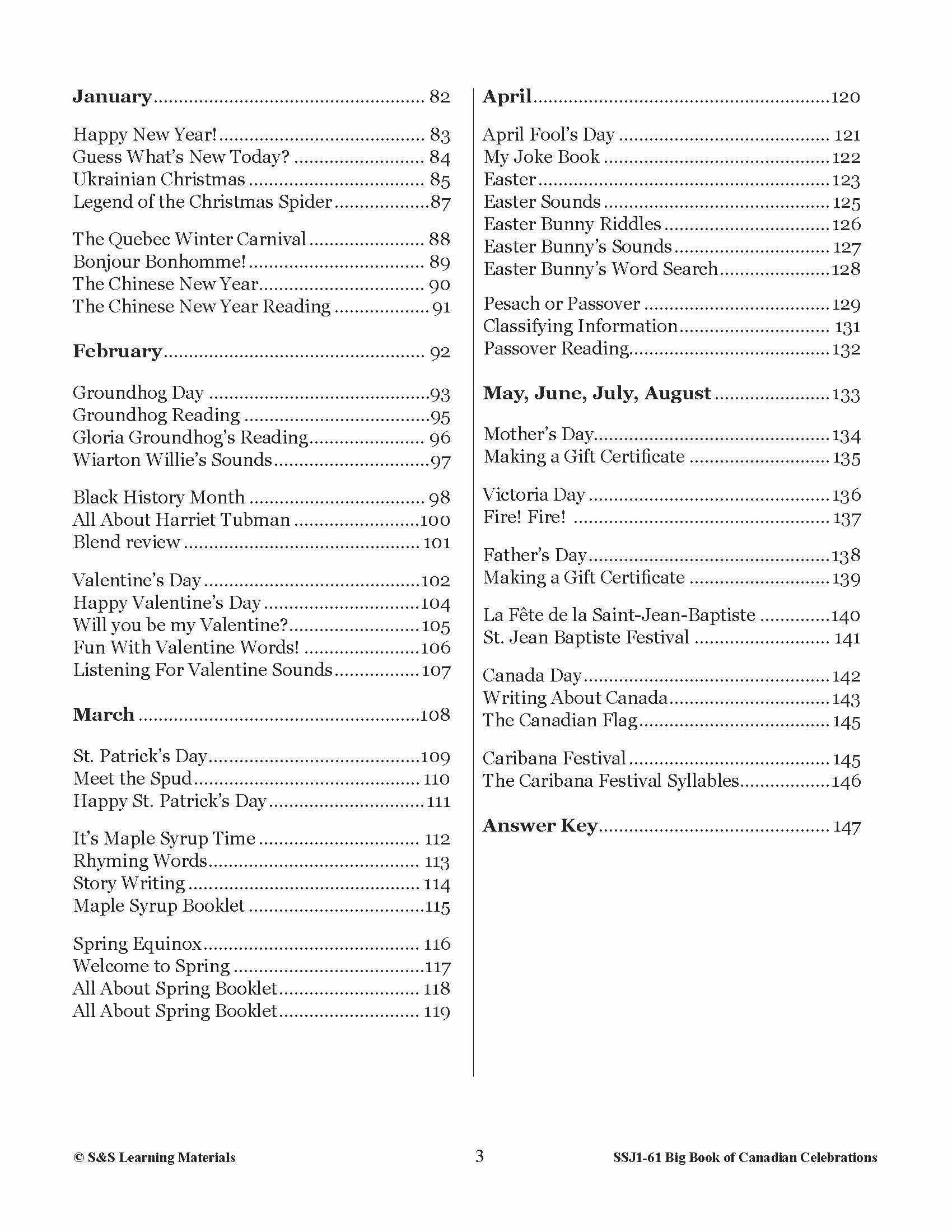 Big Book of Canadian Celebrations Grades 1-3