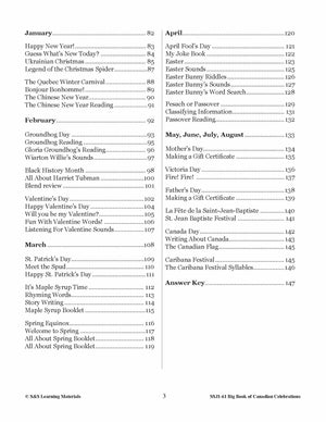 Big Book of Canadian Celebrations Grades 1-3