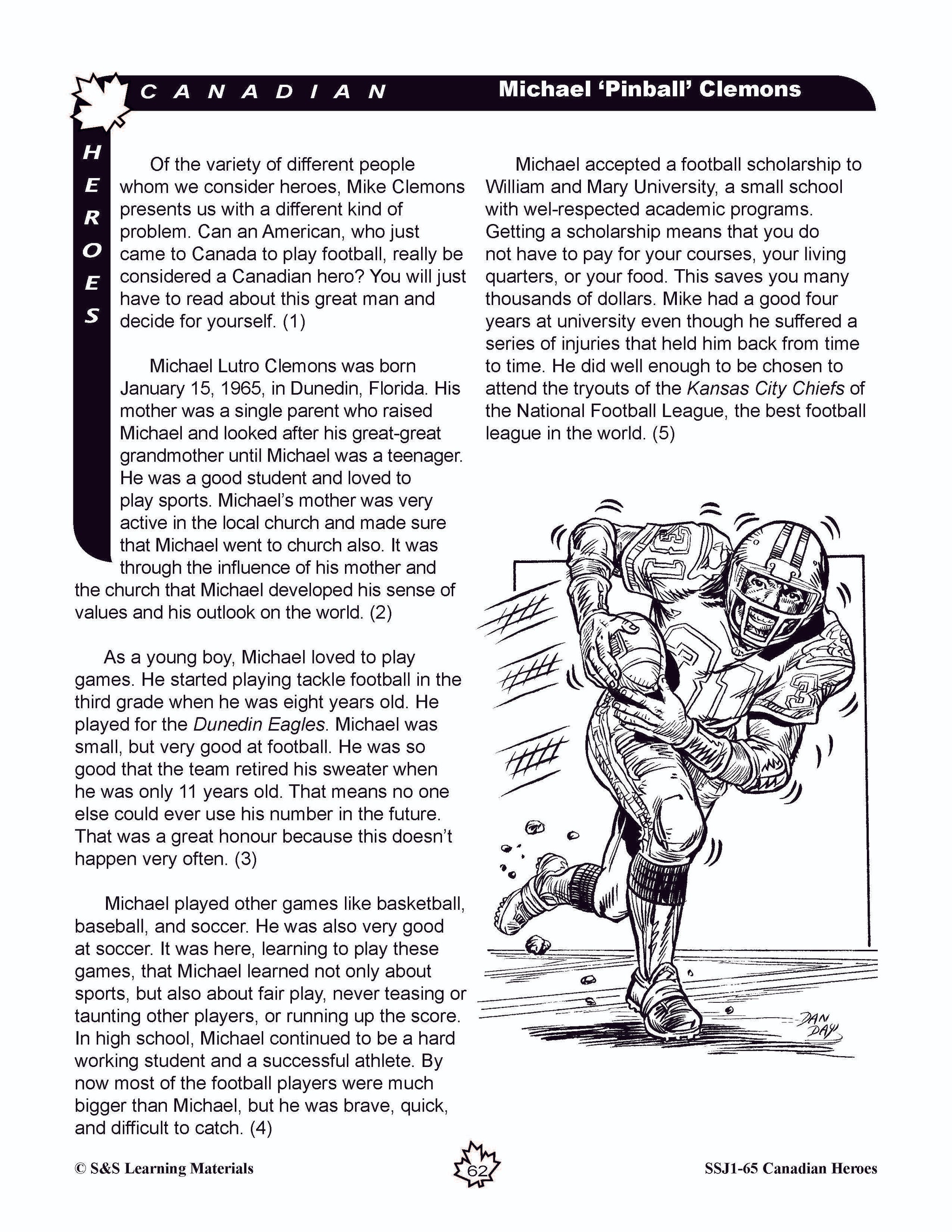 Canadian Heroes Grades 5-8 - everyday heroes in times of disaster, medicine, science, sports and more!