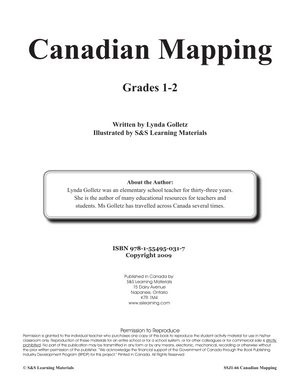 Canadian Mapping Skills: An Introduction to Mapping Grades 1-2