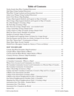 Canadian Mapping Skills: An Introduction to Mapping Grades 1-2